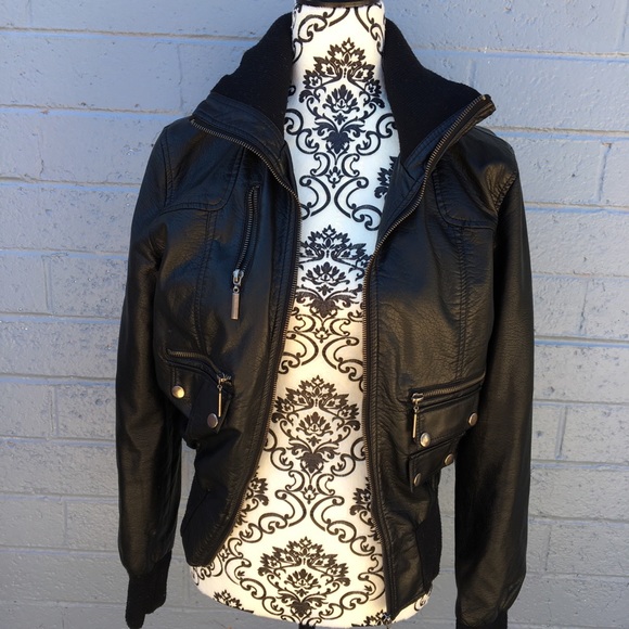 Rue21 Jackets & Blazers - Rue21 Black Pleather Jacket
